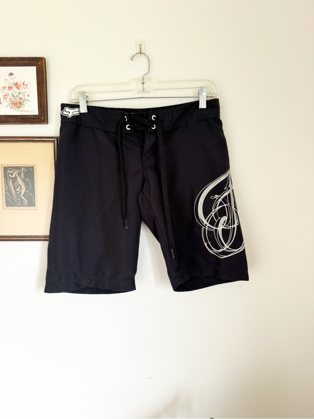 Women’s Fox Black Swim board shorts. Size 3